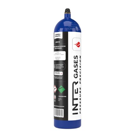 Intergases CO2 615 g aluminium 0.95 L cylinder – 34-left