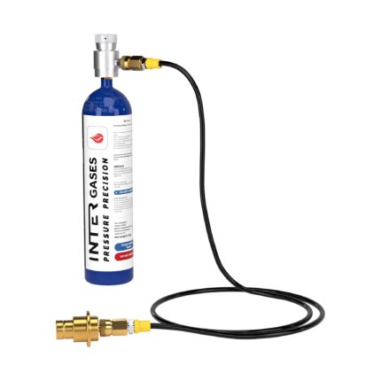 Intergases CO2 615 g aluminium cylinder with SodaStream Terra adapter kit and 1.5 m hose – set-34-right