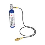 Intergases CO2 615 g aluminium cylinder with SodaStream Terra adapter kit and 1.5 m hose – set-high