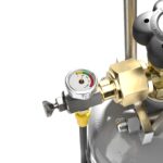 Intergases 2 kg refillable CO2 cylinder with SodaStream Terra W21.8 adapter kit, pressure gauge and 1.5 m hose – detail-gauge