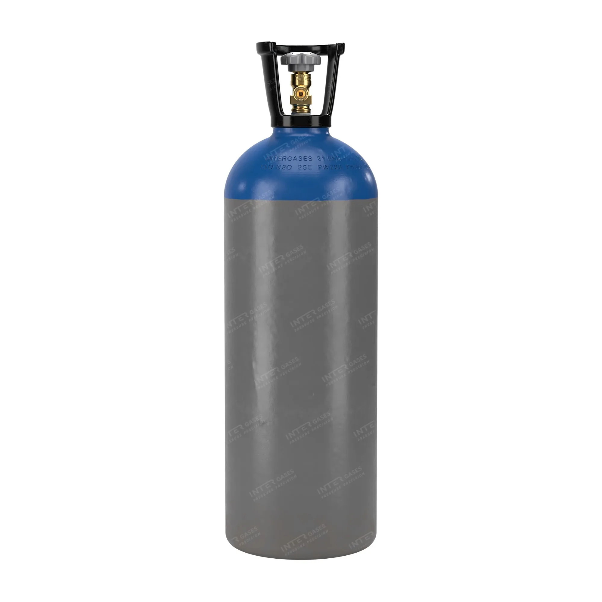 intergases-10kg-thick-n2o-front-greybody-v2 N2O E942 Food Grade – 10 kg Cylinder (13.4 L), Ø204 mm