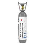 CO2 Flasche 2 kg mit Füllung, Lebensmittel-CO2 E290 – Vorderansicht