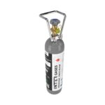 CO2 Flasche 2 kg mit Füllung, Lebensmittel-CO2 E290 – schräg von oben links