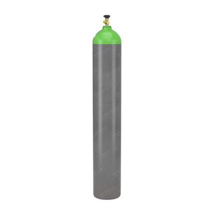 Intergases 50 L argon/CO2 82/18 welding gas cylinder, yellow-green shoulder – 34-left