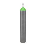 Intergases 50 L argon/CO2 82/18 welding gas cylinder, yellow-green shoulder – cap-front