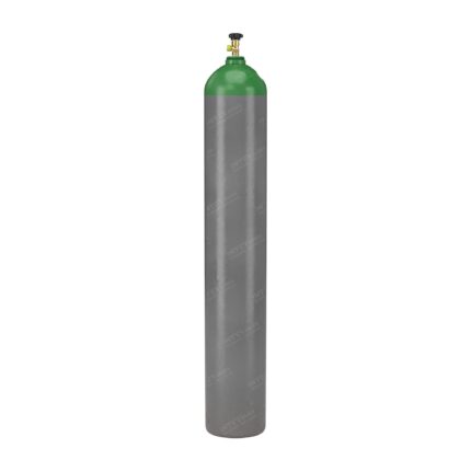 Intergases 50 L argon 5.0 welding gas cylinder, green shoulder – front