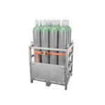 Argon/O2 98/2 (M13) 50 L – pallet of 12 cylinders on a galvanised steel transport pallet
