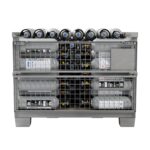 Gitterbox with 5 L CO2 cylinders - front view