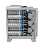 Gitterbox with 5 L N2O cylinders - side view