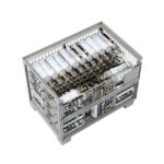 Gitterbox with 120 × 2 kg CO2 cylinders, view from above