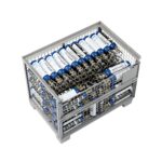 Gitterbox with 120 × 2 kg N2O cylinders, view from above